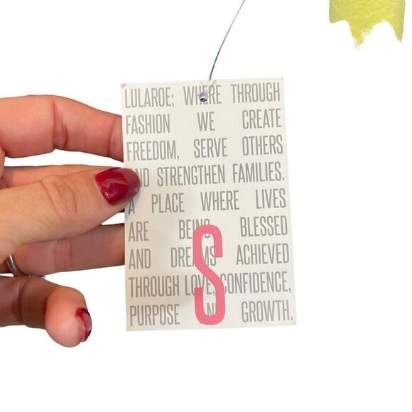 Brand new Roth tags Lularoe Julia Dress Blue and Yellow Size Small - Picture 2 of 6